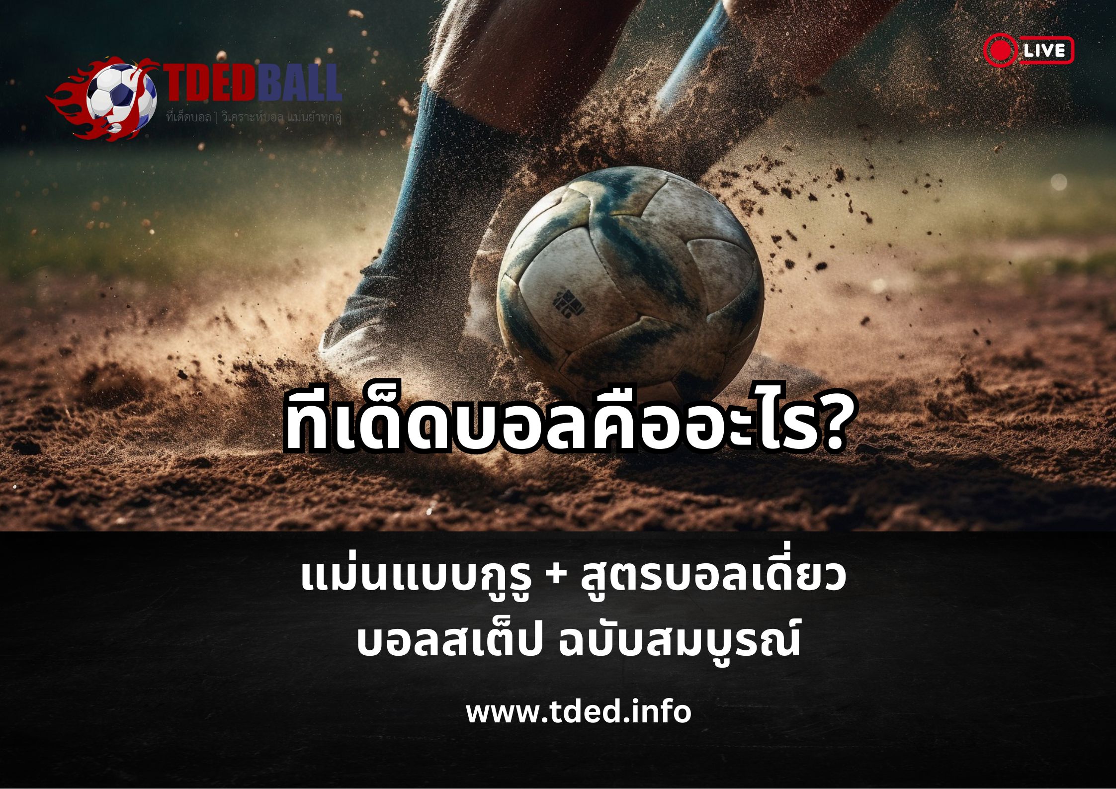 ทีเด็ดบอลคืออะไร วิธีวิเคราะห์บอลให้แม่นแบบกูรู