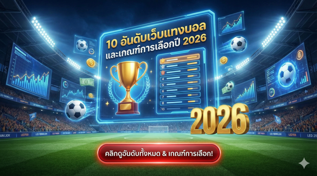 10 อันดับเว็บแทงบอล และเกณฑ์การเลือกปี 2026