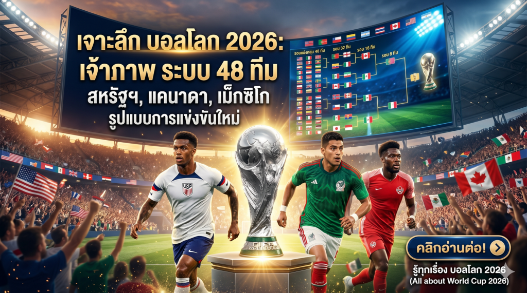 เจาะลึก บอลโลก 2026 เจ้าภาพ ระบบ 48 ทีม