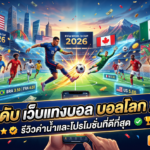 5 อันดับ เว็บแทงบอล บอลโลก 2026 รีวิวค่าน้ำและโปรโมชั่นที่ดีที่สุด
