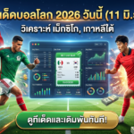 ทีเด็ดบอลโลก 2026 วันนี้ (11 มิ.ย.) วิเคราะห์ เม็กซิโก, เกาหลีใต้