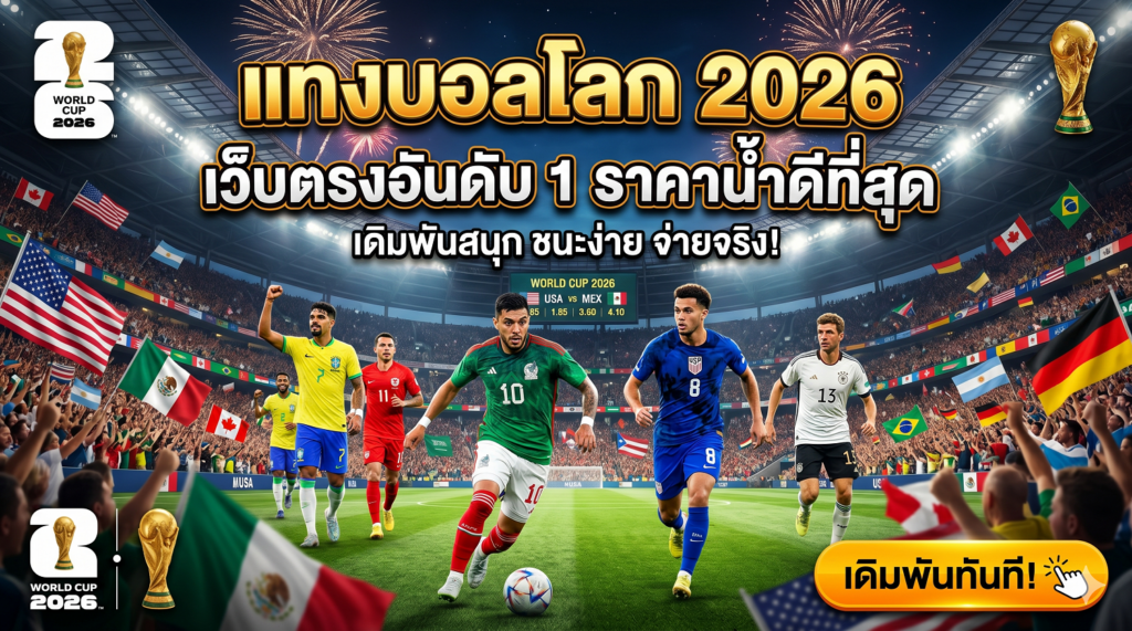 แทงบอลโลก 2026 เว็บตรงอันดับ 1