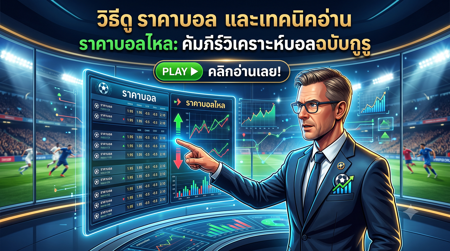 วิธีดู ราคาบอล และเทคนิคอ่าน ราคาบอลไหล คัมภีร์วิเคราะห์บอลฉบับกูรู